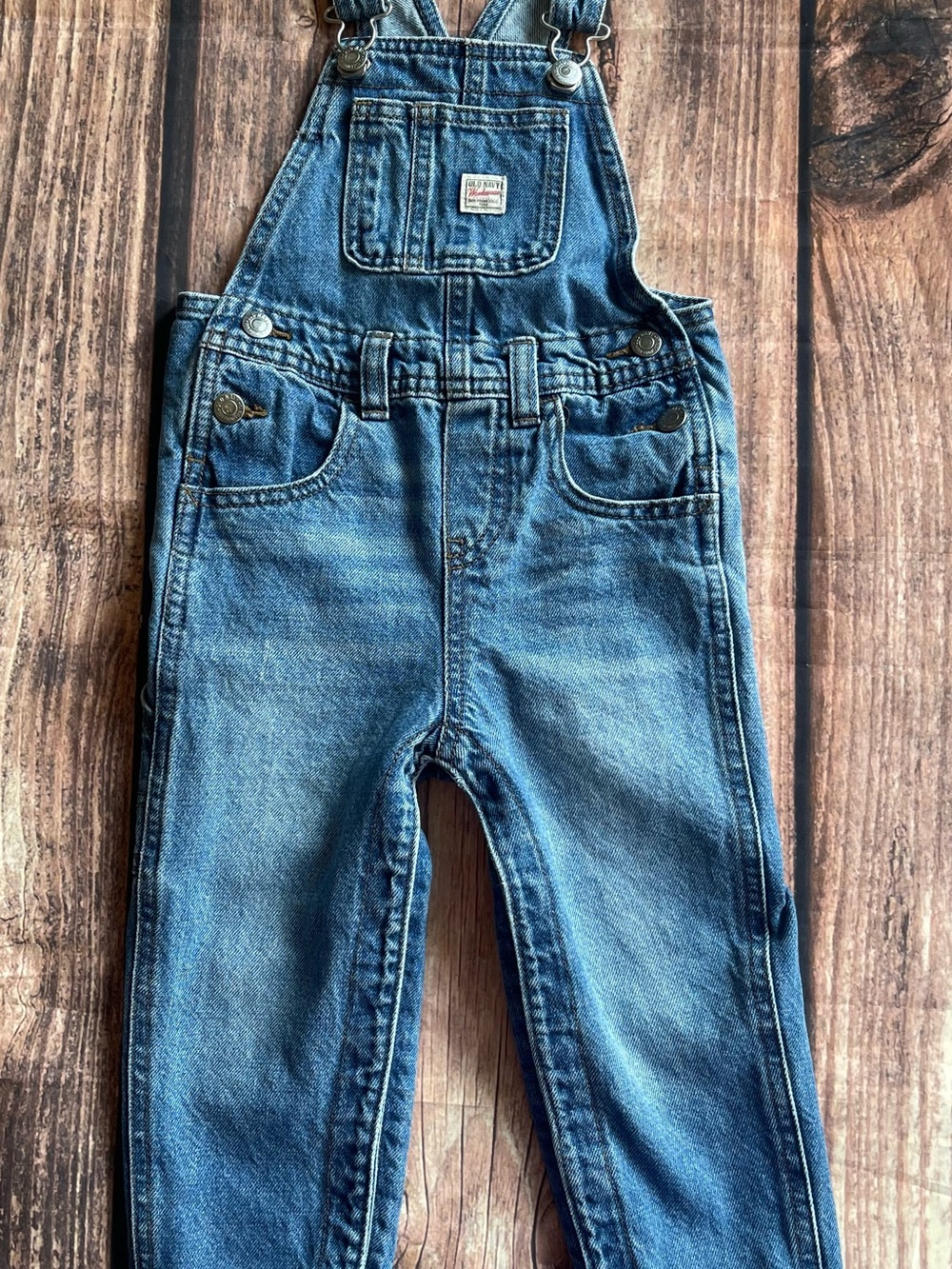 Zara Blue Denim Kids Overalls with Front Pocket